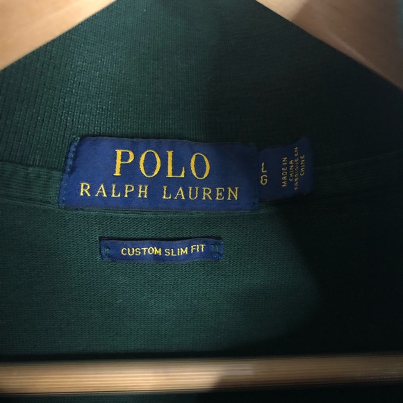 Polo Ralph Lauren Men's Dark Green Slim Fit Polo Shirt - Picture 2 of 6